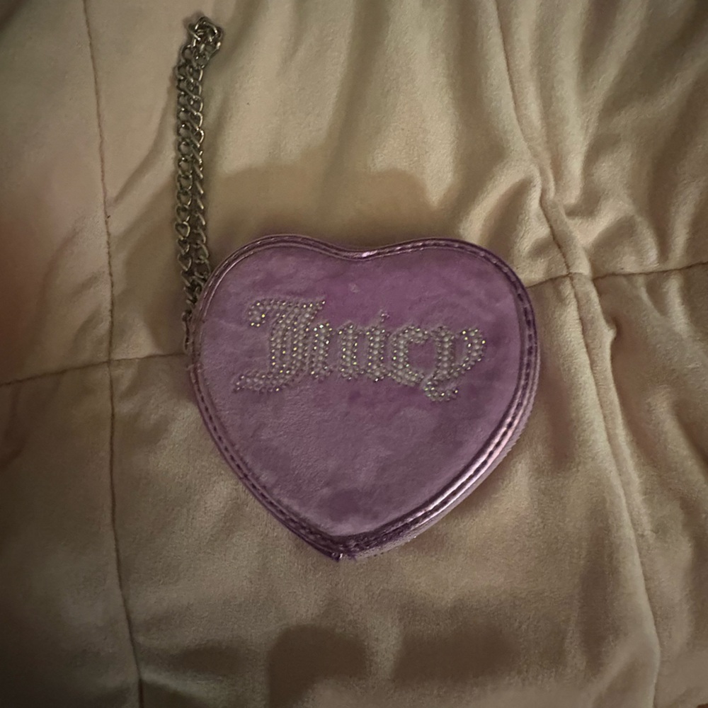 Juicy Couture Lavender Heart Wristlet